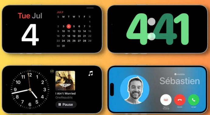 新城苹果手机维修分享iOS17横屏充电待机显示有什么好处 