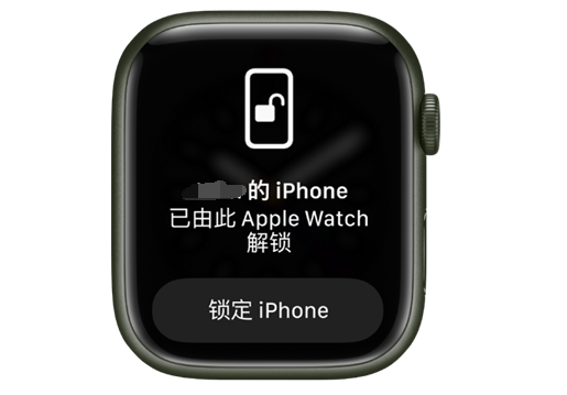 新城苹果手机维修分享用 AppleWatch 解锁配备面容 ID 的 iPhone方法 