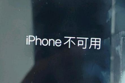 新城苹果服务网点分享锁屏界面显示“iPhone 不可用”如何解决 